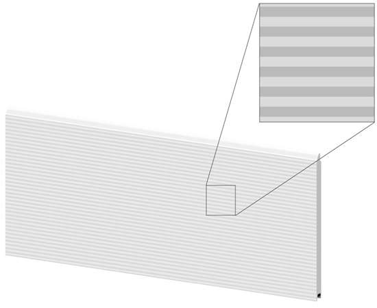 Panel på garageport fra Skjold Porte